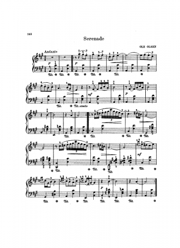 Olsen - Piano Pieces - Piano Score - 2. Serenade