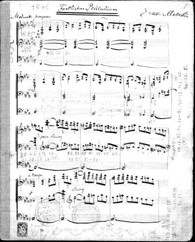 Melartin - Festliches preludium - Score