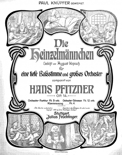 Pfitzner - Die Heinzelmännchen - Score