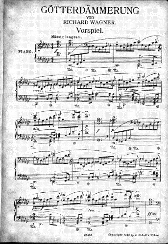 Wagner - Götterdämmerung, WWV86D - Vocal Score - Score