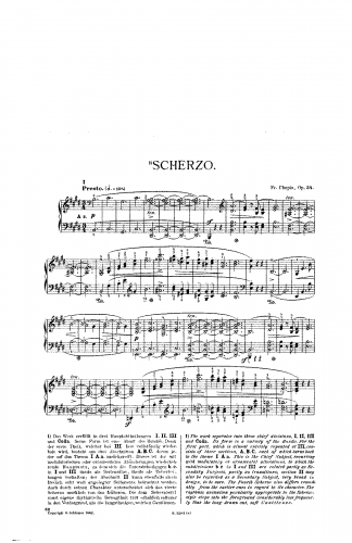 Chopin - Scherzo No. 4 - Piano Score - Score