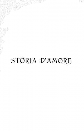 Samaras - Storia damore / Histoire d'amour - Vocal Score - Vocal Score