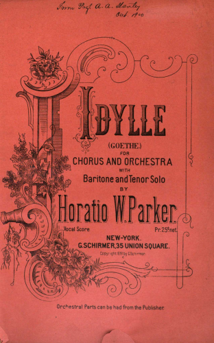 Parker - Idylle - Vocal Score - Score