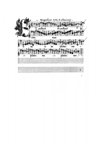 Gombert - Magnificat settings - Magnificat tertii & octavi toni - Complete Parts