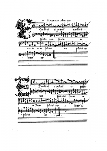 Gombert - Magnificat settings - Magnificat octavi toni - Complete Parts