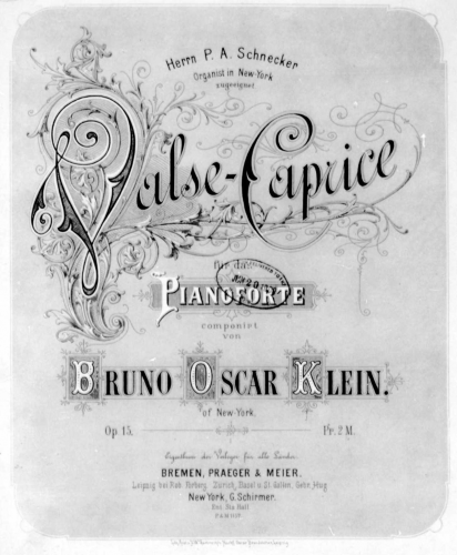 Klein - Valse-Caprice - Score
