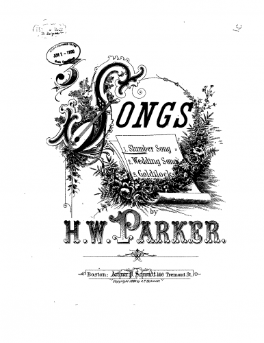 Parker - 3 Early Songs - Score
