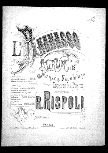 Rispoli - Na sengolella arapreme - Score