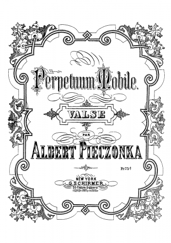 Pieczonka - Perpetuum Mobile Valse - Score