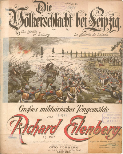 Eilenberg - Die Völkerschlacht bei Leipzig - Score