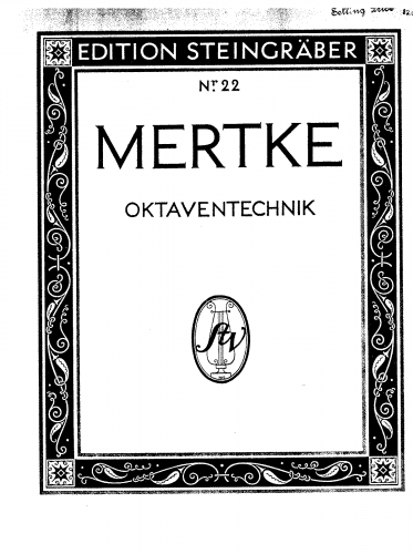 Mertke - Octave Technique, Piano Studies and Etudes - Complete Book