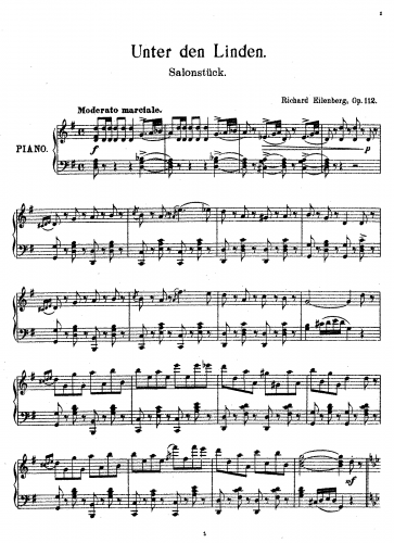 Eilenberg - Unter den Linden - Score