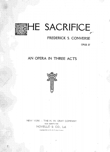 Converse - The Sacrifice - Vocal Score - Score