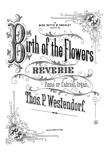 Westendorf - Birth of the Flowers - Score