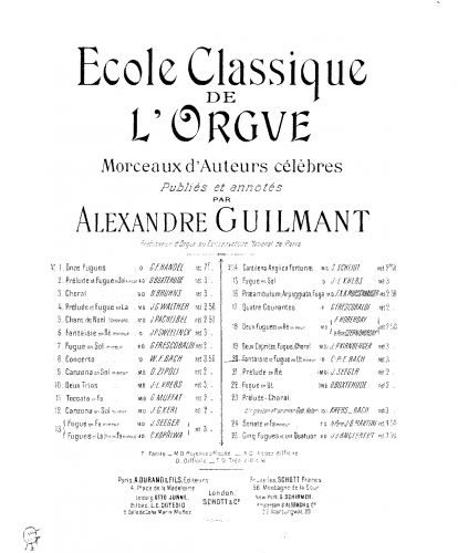 Bach - Fantaisie and Fugue in C minor, H. 75.5 - Organ Scores - Score