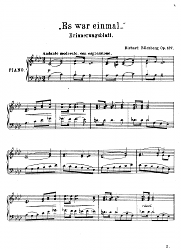 Eilenberg - Es war einmal - Score