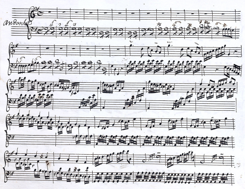 Felici - Harpsichord Concerto in G major - Harpsichord part