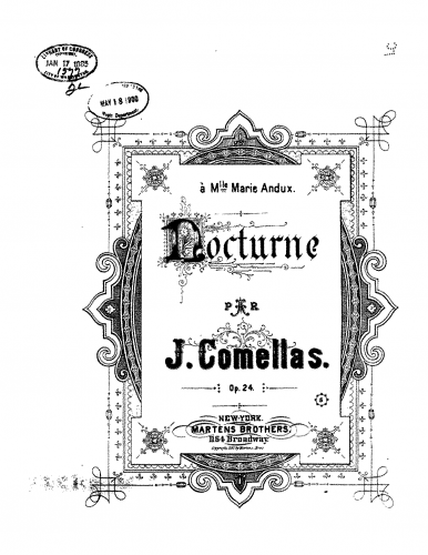 Comellas - Nocturne - Piano Score - Score