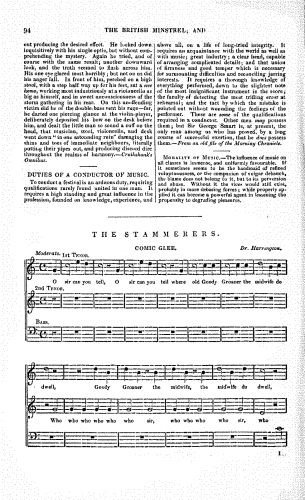 Harington - The Stammerers - Score