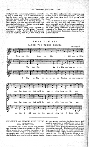 Mornington - 'Twas You, Sir - Score