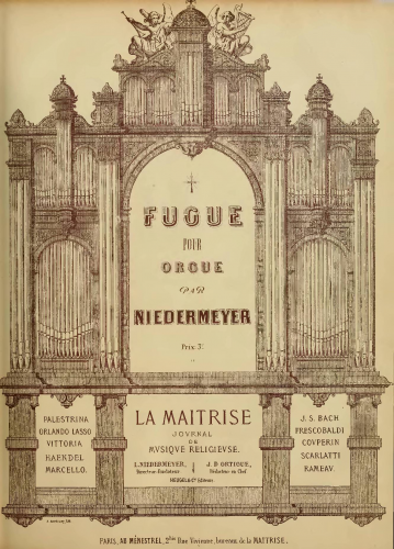 Niedermeyer - Fugue - Score