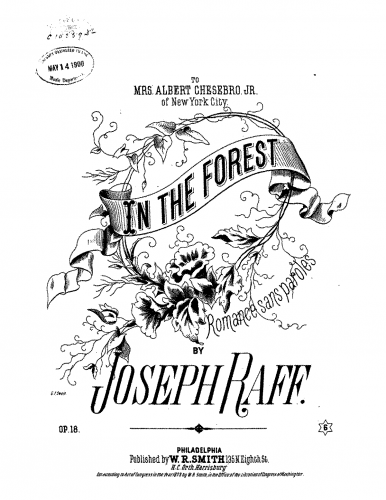 Raff - In the Forest - Piano Score - Score