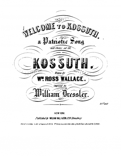 Dressler - Welcome to Kossuth - Vocal Score - Score