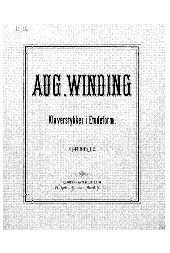 Winding - Klaverstykker i Etudeform - Score