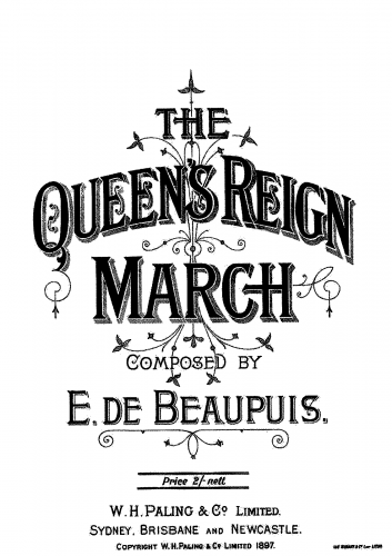 Beaupuis - The Queens Reign March - Score