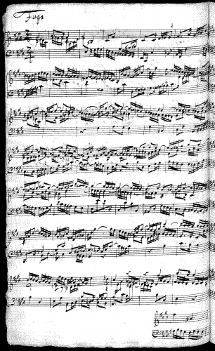 Kirnberger - Fugue in C-sharp minor - Score