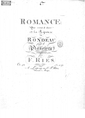 Ries - Romance - Score