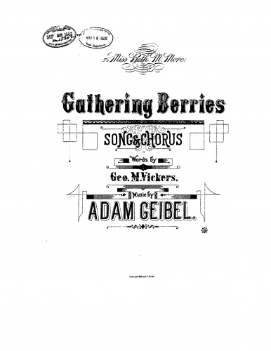 Geibel - Gathering Berries - Score