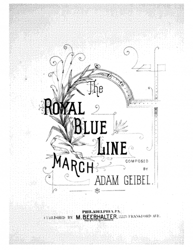 Geibel - Royal Blue Line - Piano Score - Score