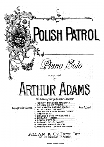 Adams - Polish Patrol - Score