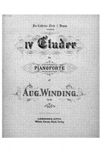 Winding - 4 Etuder - Score