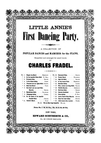 Strauss - Doctrinen - For Simplified Piano (Fradel) - Score