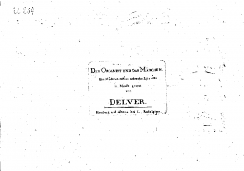 Delver - Der Organist und das Mädchen - Score