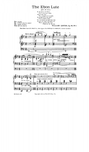 Lester - 2 Pieces for Organ - Score