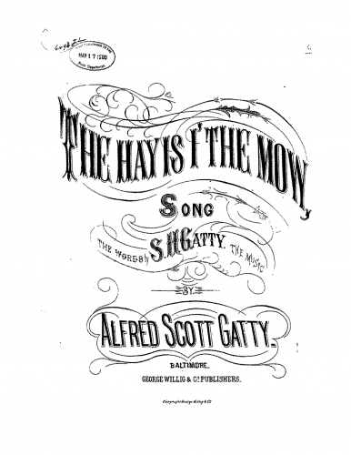 Gatty - The Hay Is i' the Mow - Score