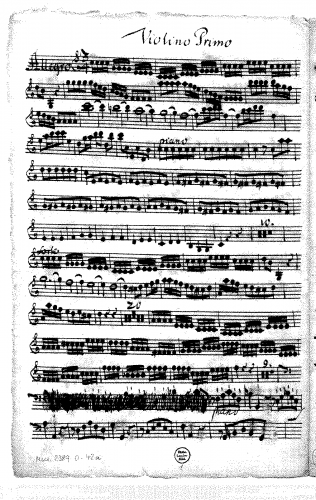 Vivaldi - Violin Concerto in C major, RV 172a - Violin I (only)