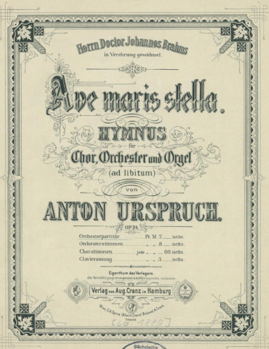 Urspruch - Ave Maris Stella - Score