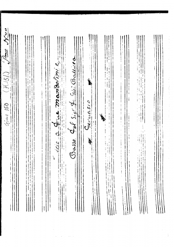 Gervasio - Trio a Due Mandolini e Basso (Gimo 150) - Score