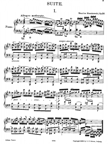 Moszkowski - Suite, Op. 50 - Suite, Op. 50