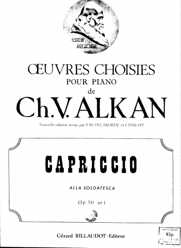 Alkan - Capriccio alla soldatesca, Op. 50 - complete score