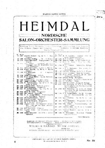 Svendsen - Polonaise No. 2, Op. 28 - For Theatre Orchestra (Hansen) - Piano-conductor score