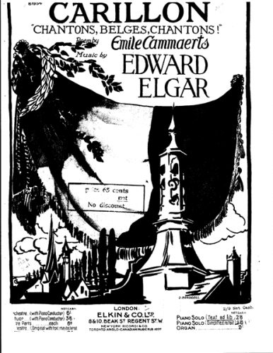 Elgar - Carillon, Op. 75 - For Piano solo (Composer) - Piano Score (with text)
