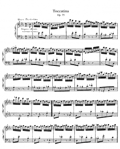 Alkan - Toccatina, Op. 75 - Piano Score