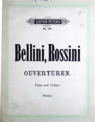 Bellini - Norma - Overture For Violin and Piano (Ulrich)