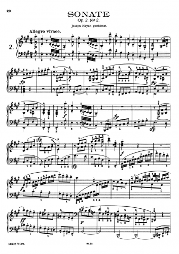 Beethoven - Piano Sonata No. 2 - Score