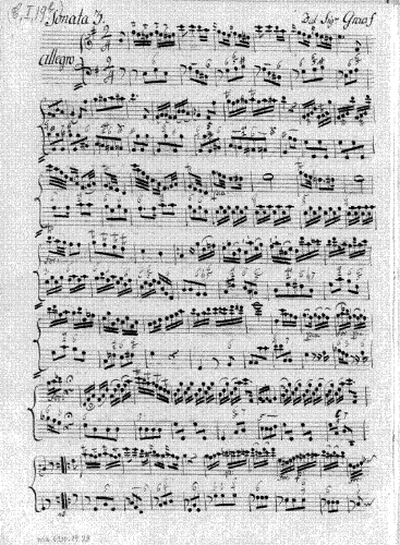 Graf - Flute Sonata No. 3 - Score